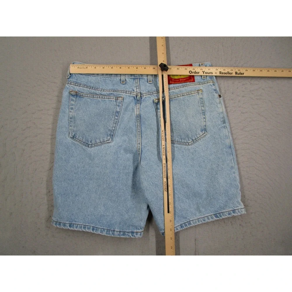 Two Pepper Mens Light Wash Denim Jean Shorts Size 36 Blue 100% Cotton Vintage